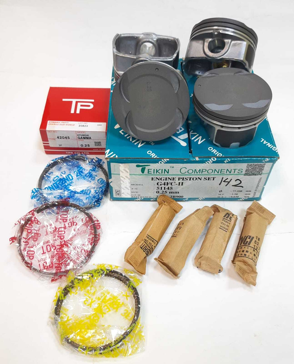 Поршни Teikin с кольцами TP +0.25 G4FG