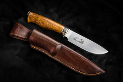 Охотничий нож Theseus M390 Satin светлая рукоять