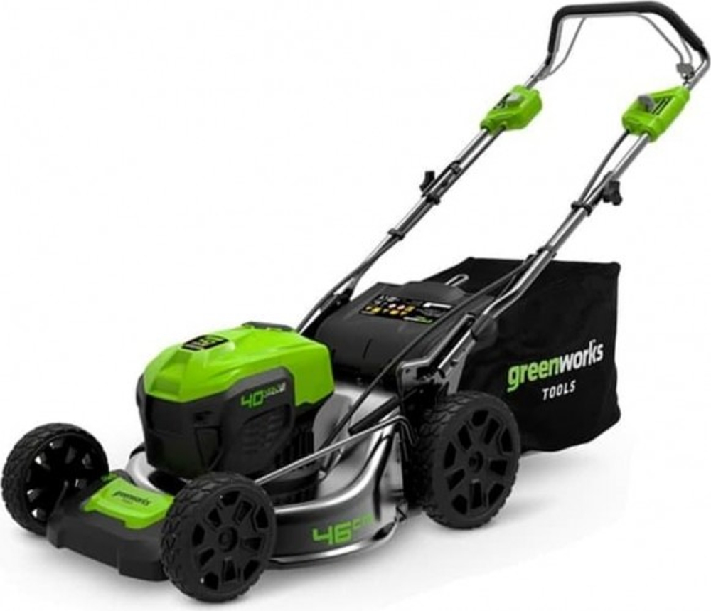 Газонокосилка аккумуляторная GREENWORKS GD40LM46SPk5 40V, самоходная, бесщеточная 2506807UG