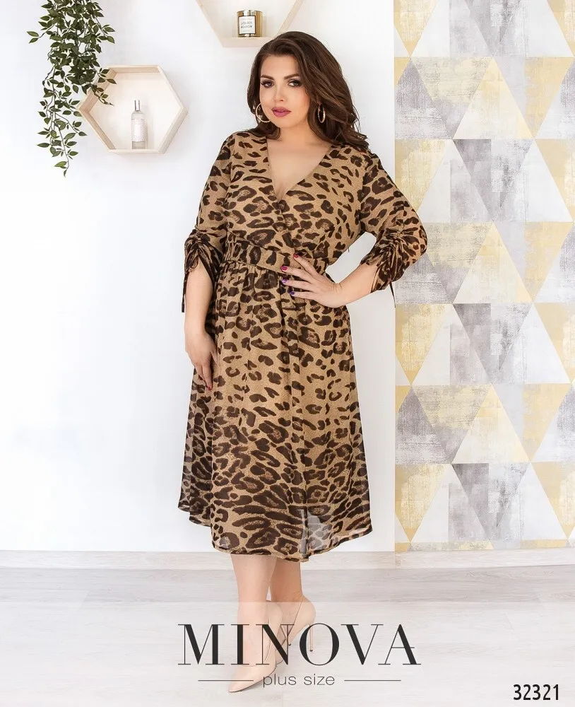 Платье 272-леопардовый Minova