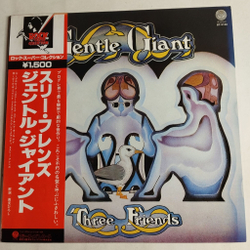 Винтажная виниловая пластинка LP Gentle Giant Three Friends (Japan 1978) (Obi)