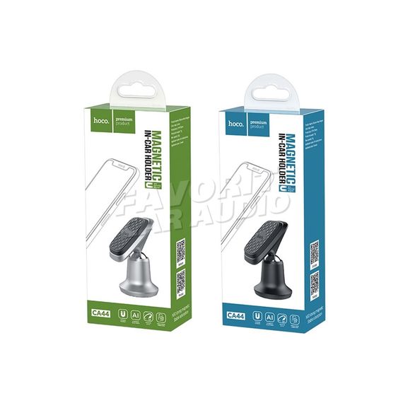 Держатель HOCO CA44 торпедо шарнир магнит серебряный