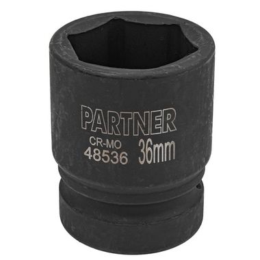 Головка ударная 36мм 1''6гр. Partner PA-48536