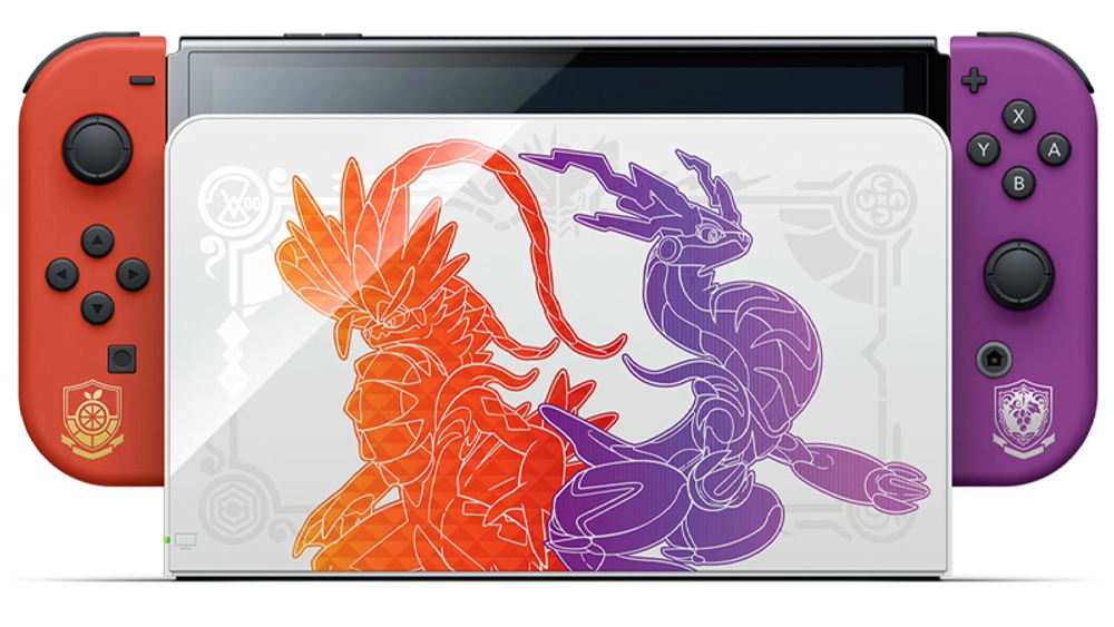 Игровая приставка Nintendo Switch OLED Pokemon Scarlet & Violet Edition (Фиолетовый)