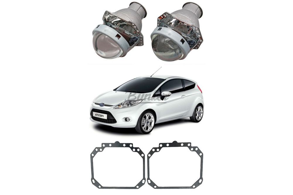 Готовый комплект для замены штатных линз Ford Fiesta 6 дорестайлинг 2008-2013