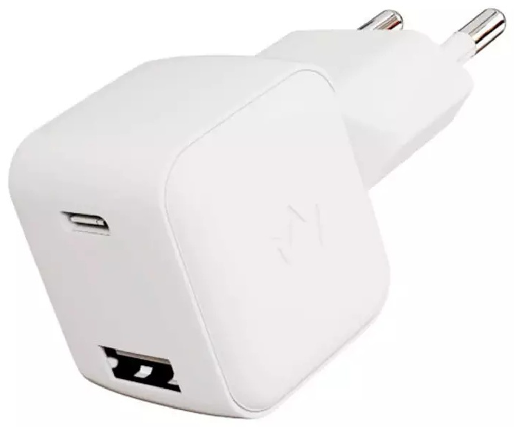 Зарядное устройство VLP G-Charge 30W USB-C&#43;USB-A QC USB, USB Type-C белый