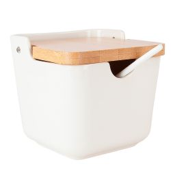 Солонка с ложкой "Naturel" 11,5х11,5х11см v=500мл (подарочная упаковка)