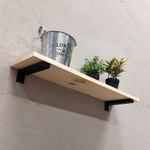 Настенные полки из натурального дерева в стиле Лофт