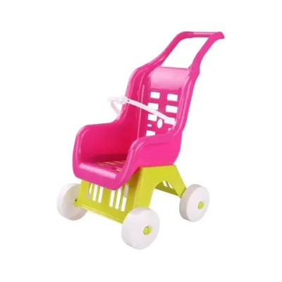 Коляска для кукол (розовый) (комплект 4 шт)