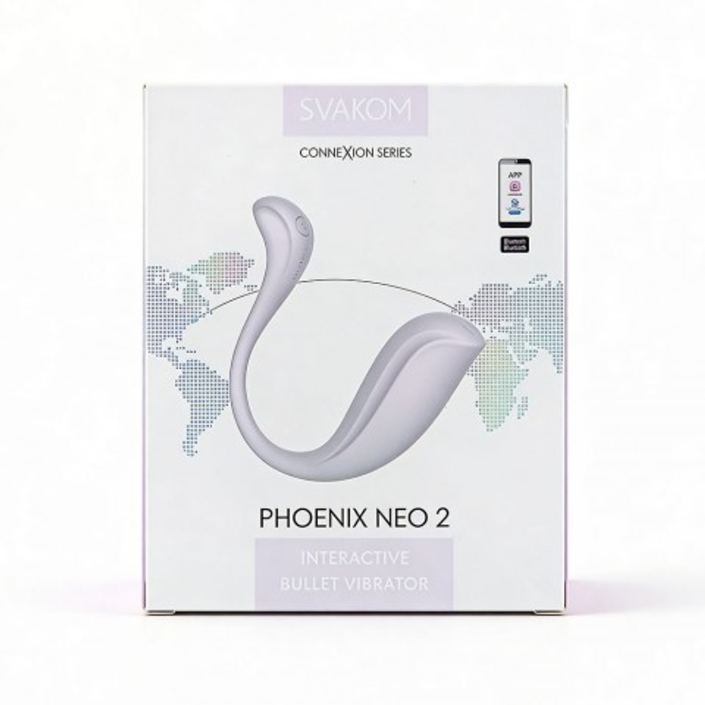 Интерактивное виброяйцо Phoenix Neo 2 с подключением к приложению от SVAKOM