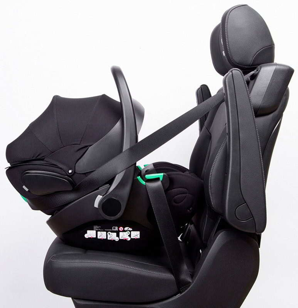 Прогулочная коляска Peppy Amici с автокреслом Verona Black Beige рама Gold