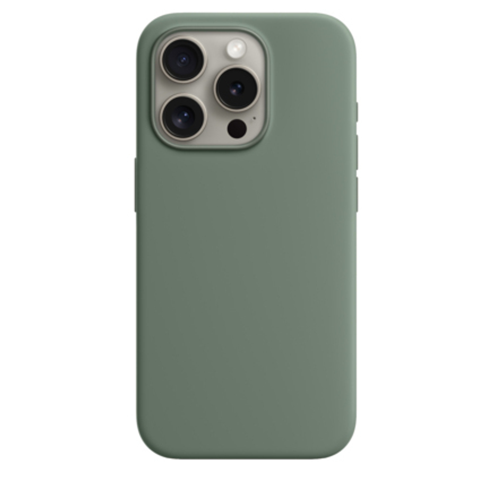 Силиконовый чехол с поддержкой MagSafe Apple Silicone Case для iPhone 15 Pro