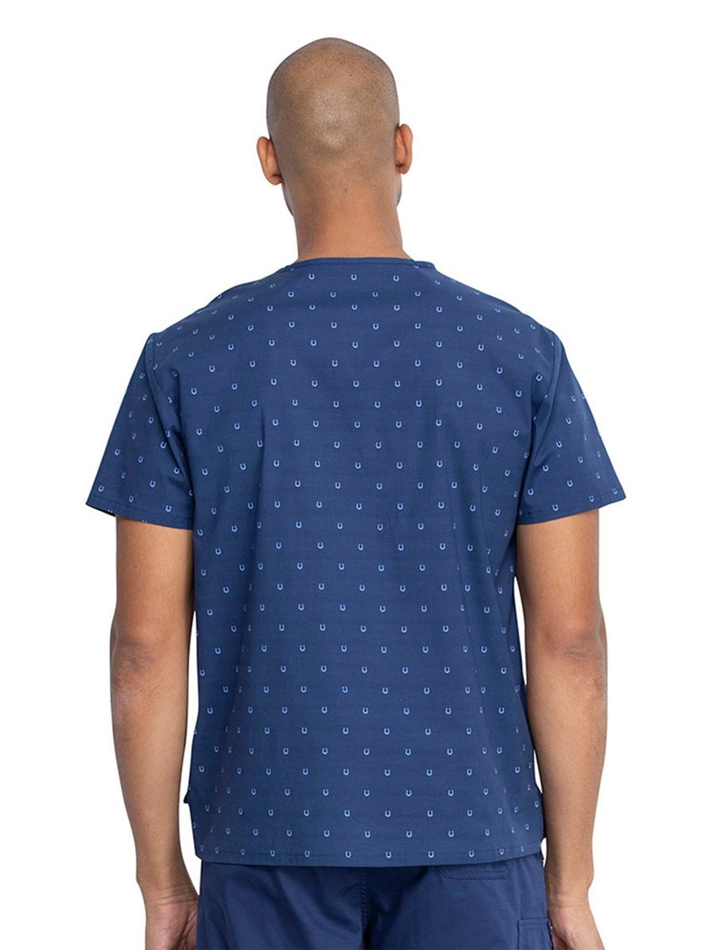 Топ медицинский мужской Dickies Prints DK725, подковы, 4XL