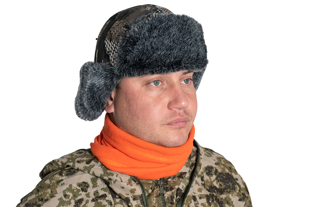 Шарф 3 в 1 , из оранжевого флиса, Хольстер