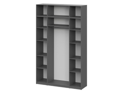 ШК 5 шкаф 1600 + антресоль / Графит