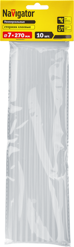 Клей Navigator 93 244 NEM-Ks01-7-270-H10 (стержень, 7 мм*270 мм, 10 шт)