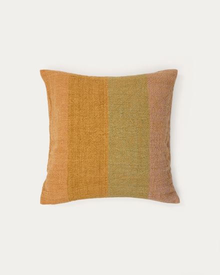Чехол для подушки Taris из льна в горчичную полоску 50 х 50 см