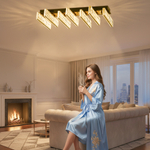 Citilux PALANT CL325272 LED Люстра хрустальная Чёрный+Бронза