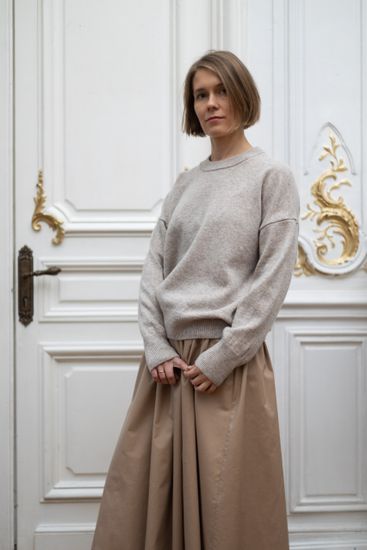 Джемпер Л.Т., 100% шерсть ягнёнка, цвет натуральный.