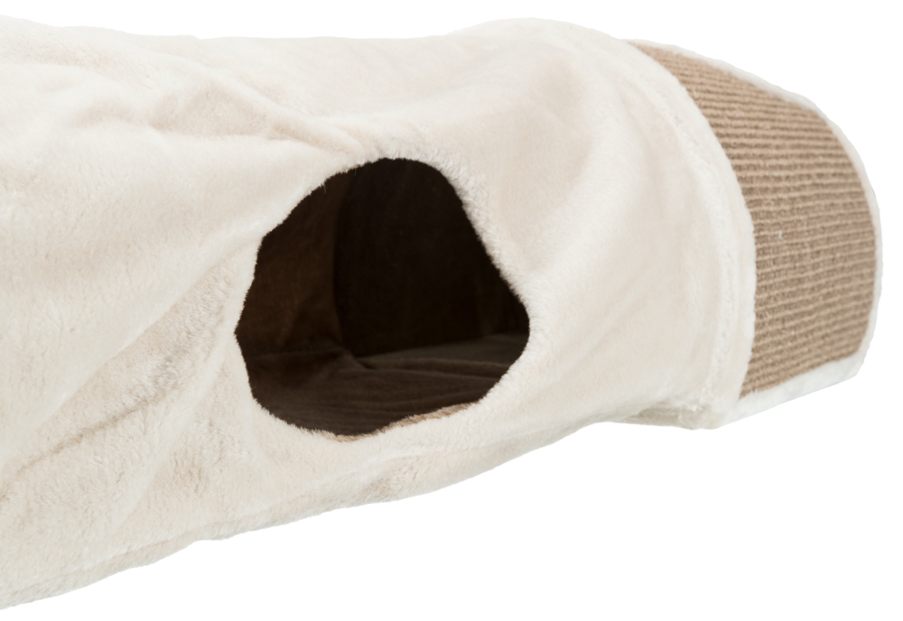 Туннель-когтеточка для кошек Trixie Scratching Tunnel, размер 110x30x38см., светло-серый / коричневый