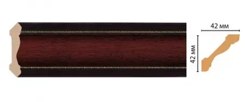 Плинтус потолочный DECOMASTER 180-52 (42*42*2400мм)