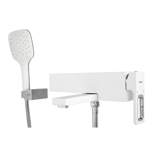 Смеситель для ванны G3217-8 GAPPO БЕЛЫЙ-ХРОМ