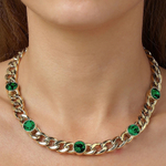 Колье Dyrberg Kern ANGELINA SG EMERALD GREEN 430031