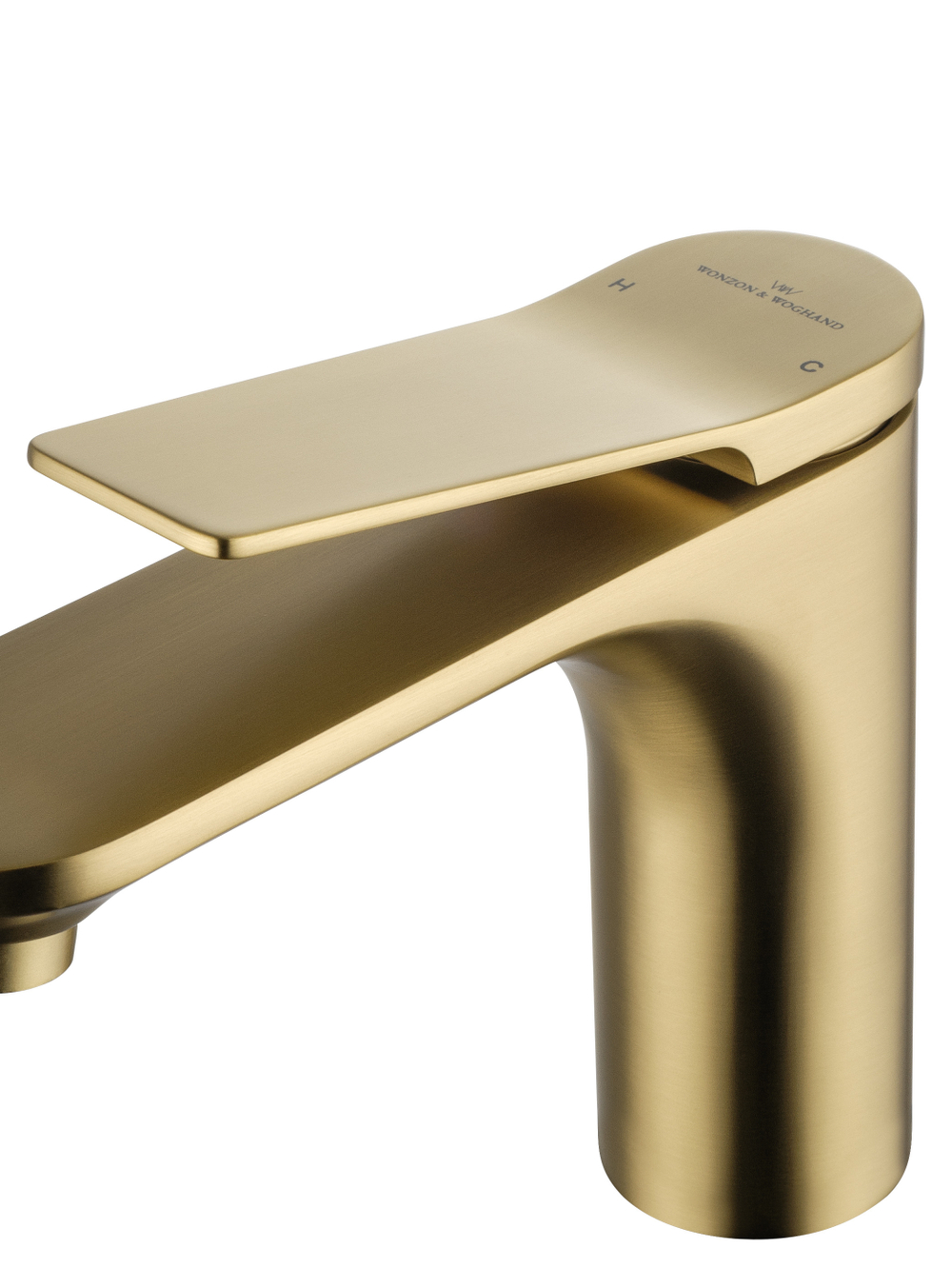 Смеситель для раковины WONZON & WOGHAND, Брашированное золото (WW-XH-010-BG)