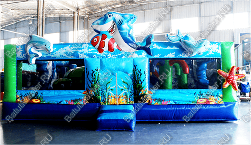 Коммерческий надувной батут "Морская звезда"