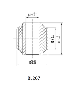 Втулка амортизатора РИФ SA267, SA259 (с маркировкой 1) нижняя