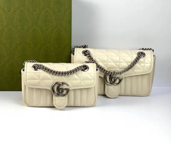 Женская мини-сумка на плечо Gucci GG Marmont черный