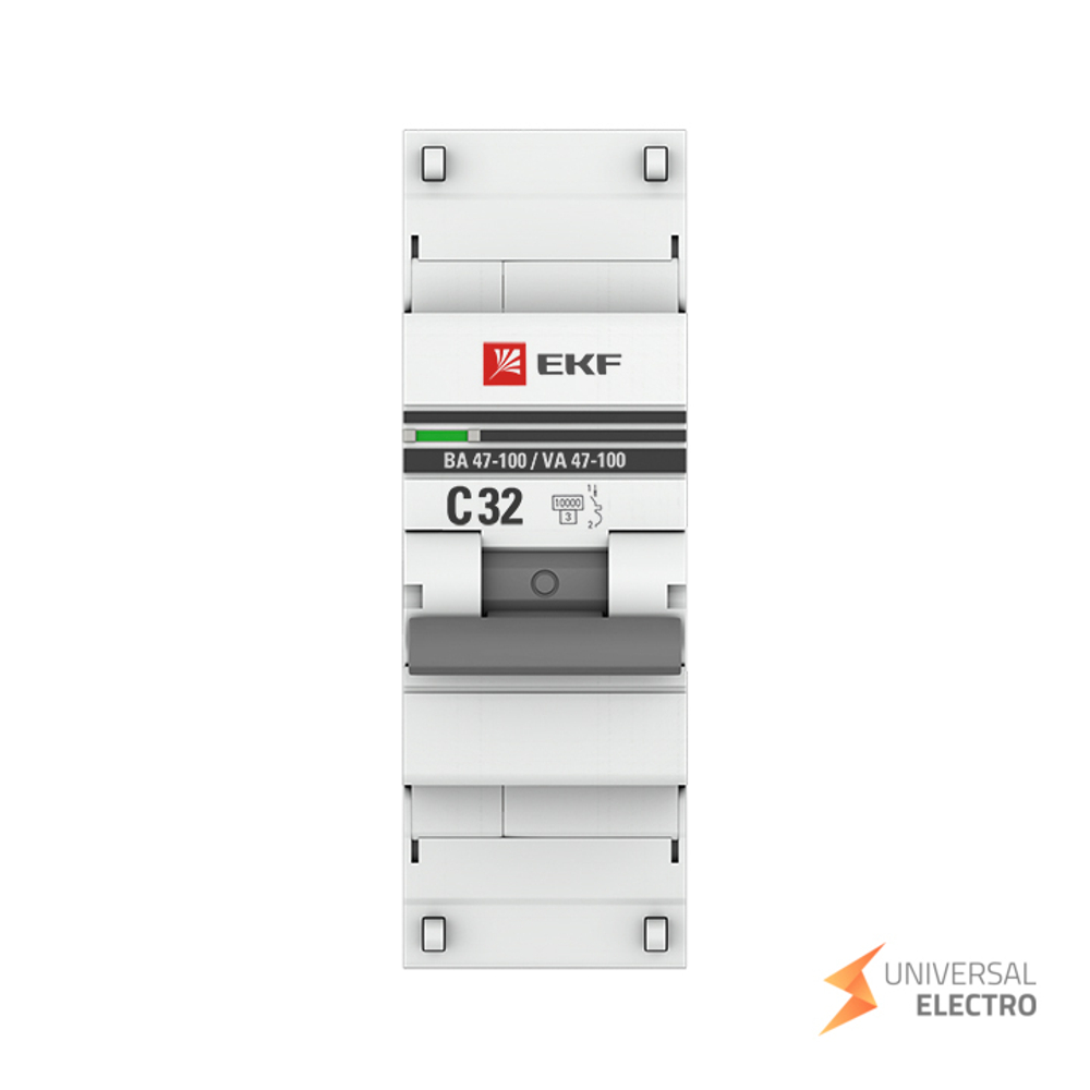 Автоматический выключатель 1P 32А (C) 10kA ВА 47-100 EKF PROxima
