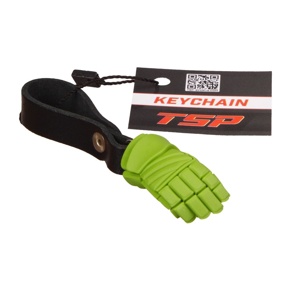 TSP Брелок - перчатка хоккейная (Однотонная зелёная)