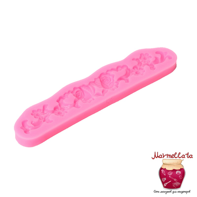 Молд силиконовый "Цветочный венок", 16,7*3,5*1 см