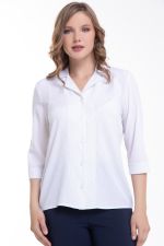 Блуза Ниагара (вайт, горошки) Diolche (Акция)