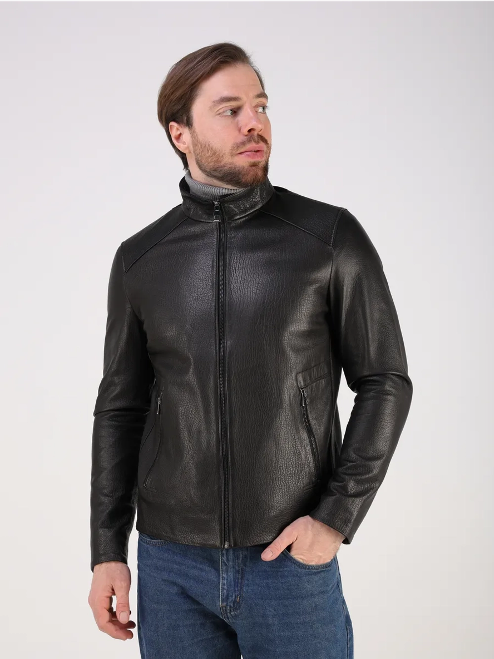 Кожаная куртка демисезонная натуральная