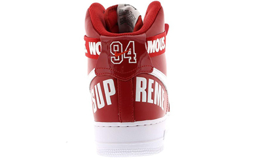 Кроссовки Supreme X Nike Air Force 1 World Famous Red