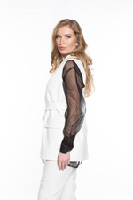 ЖИЛЕТ ИЗ ДЖЕРСИ С ПОЯСОМ