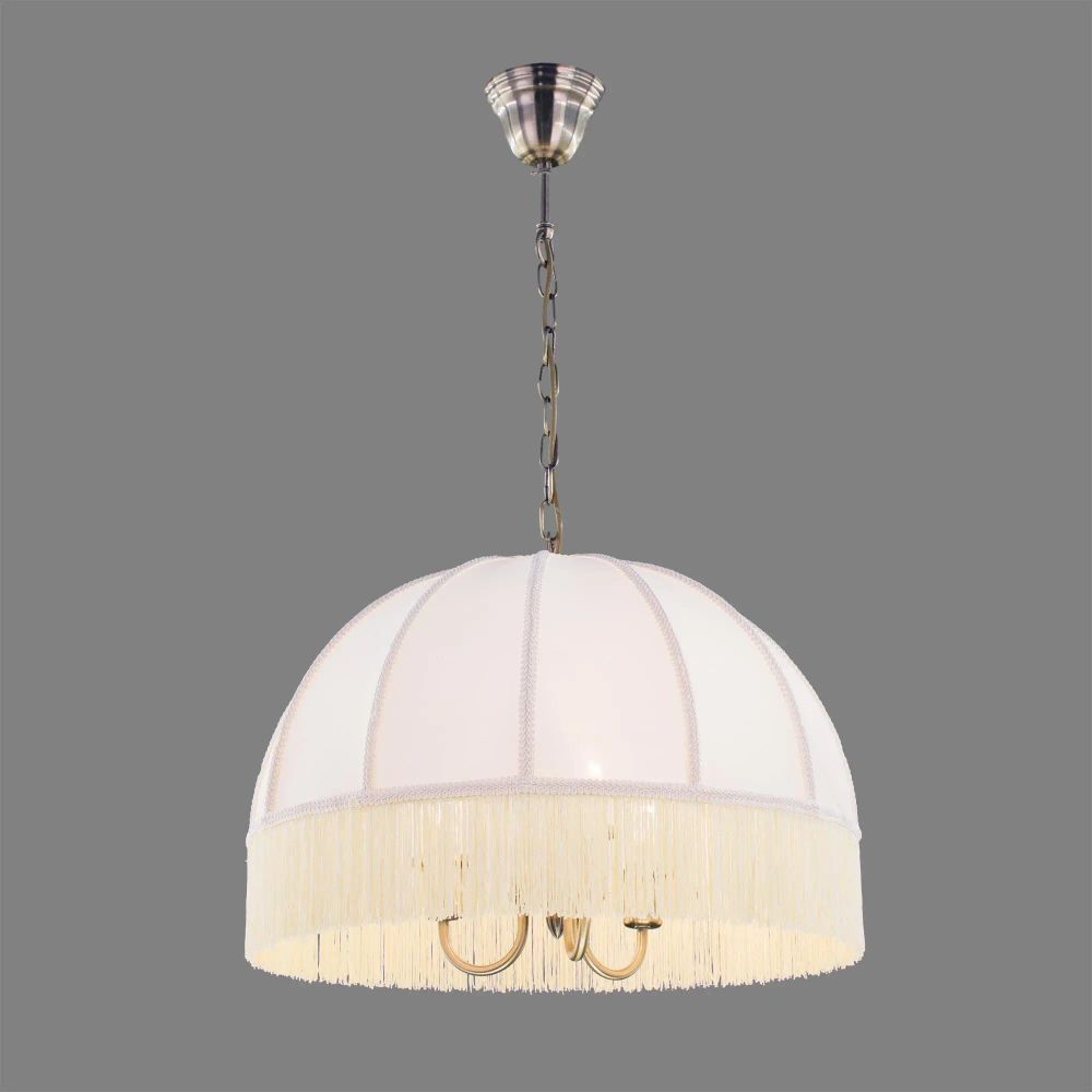 Citilux Базель CL407131 Люстра подвесная с бежевым абажуром