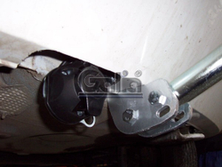 Фаркоп оцинкованный Galia S081A для Skoda Fabia хетчбек 2000-2007, 2007-2014(паспорт и сертификат в комплекте)(без электрики)