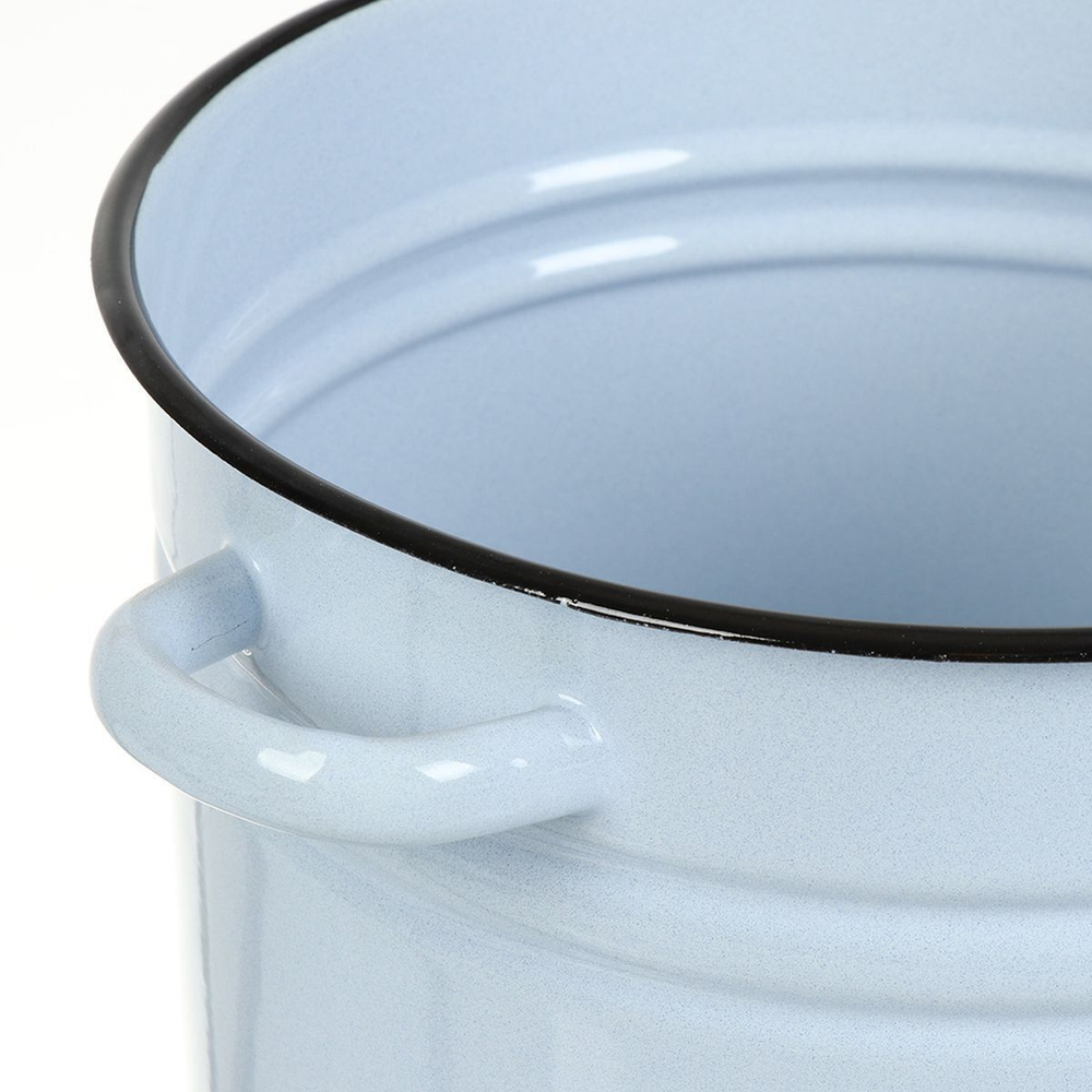 Кастрюля сталь, эмал, 14 л, с декором, Сиб товары, С1626.з/П/СГ, зеленый рябчик,палевый,серо-голубой