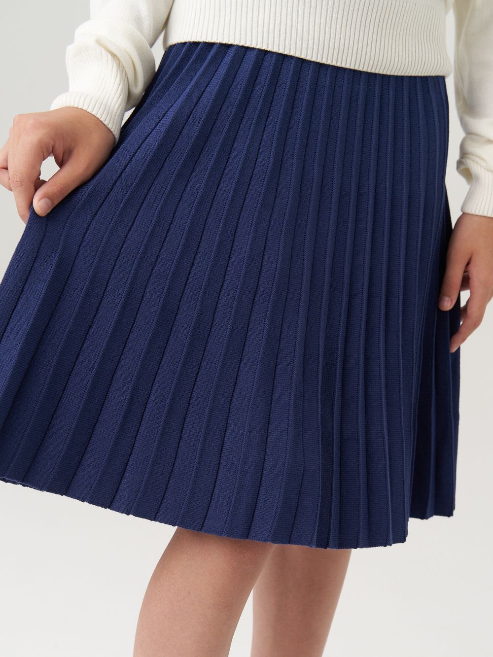 Юбка школьная для девочки AT883 сапфировый