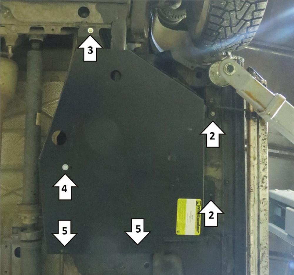 Усиленная защита Motodor пускового подогревателя. 5 мм, алюминий. для Volkswagen Multivan T6 2015-2020,Volkswagen Multivan T5 2009-2015,Volkswagen Transporter/Caravelle T6 2015-2020,Volkswagen Transporter/Caravelle T5 2009-2015 арт.32715