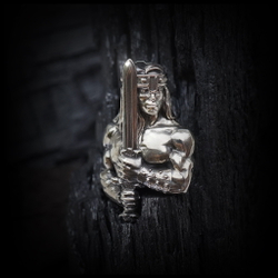 Темлячная бусина "Конан" для ножей , мельхиор