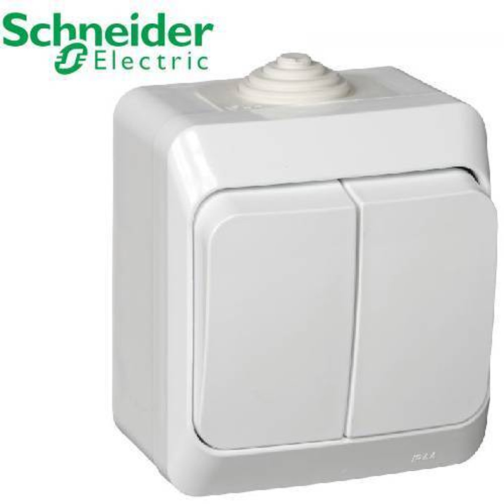 ВА10-042В Выключатель 2кл IP 44 (белый) Этюд Schneider