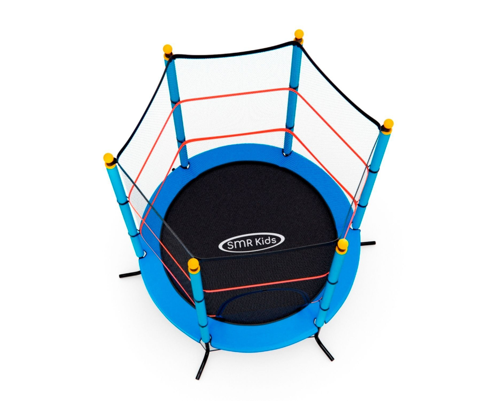 Батут детский DFC SMRKIDS 55" с сеткой, BLUE