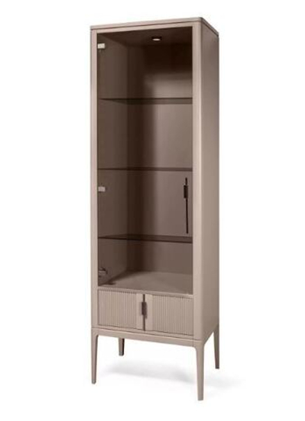 МИРАНО Шкаф-витрина ГМ 1631Е-01 (КАКАО)