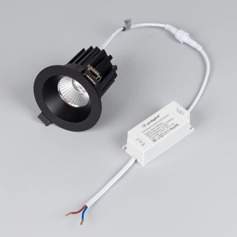 Светильник MS-ATOLL-BUILT-R86-10W Warm3000 (BK, 36 deg, 230V) (Arlight, IP54 Металл, 5 лет) 044612