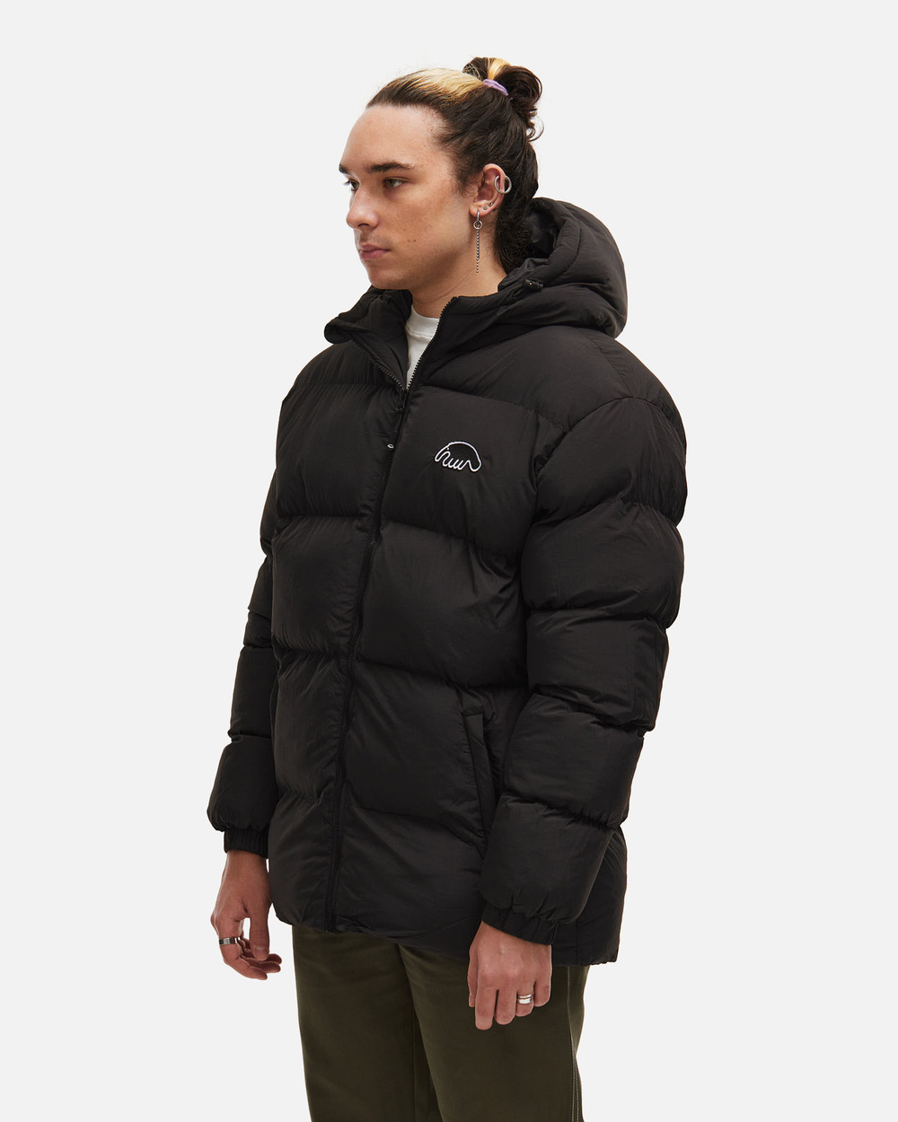 Пуховик ANTEATER Downjacket-HoodedCrispy-Black