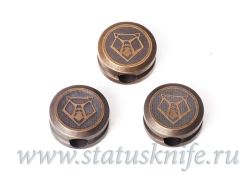 Бусина для ножа Таблетка Титан Бронза Широгоровфотография - 1